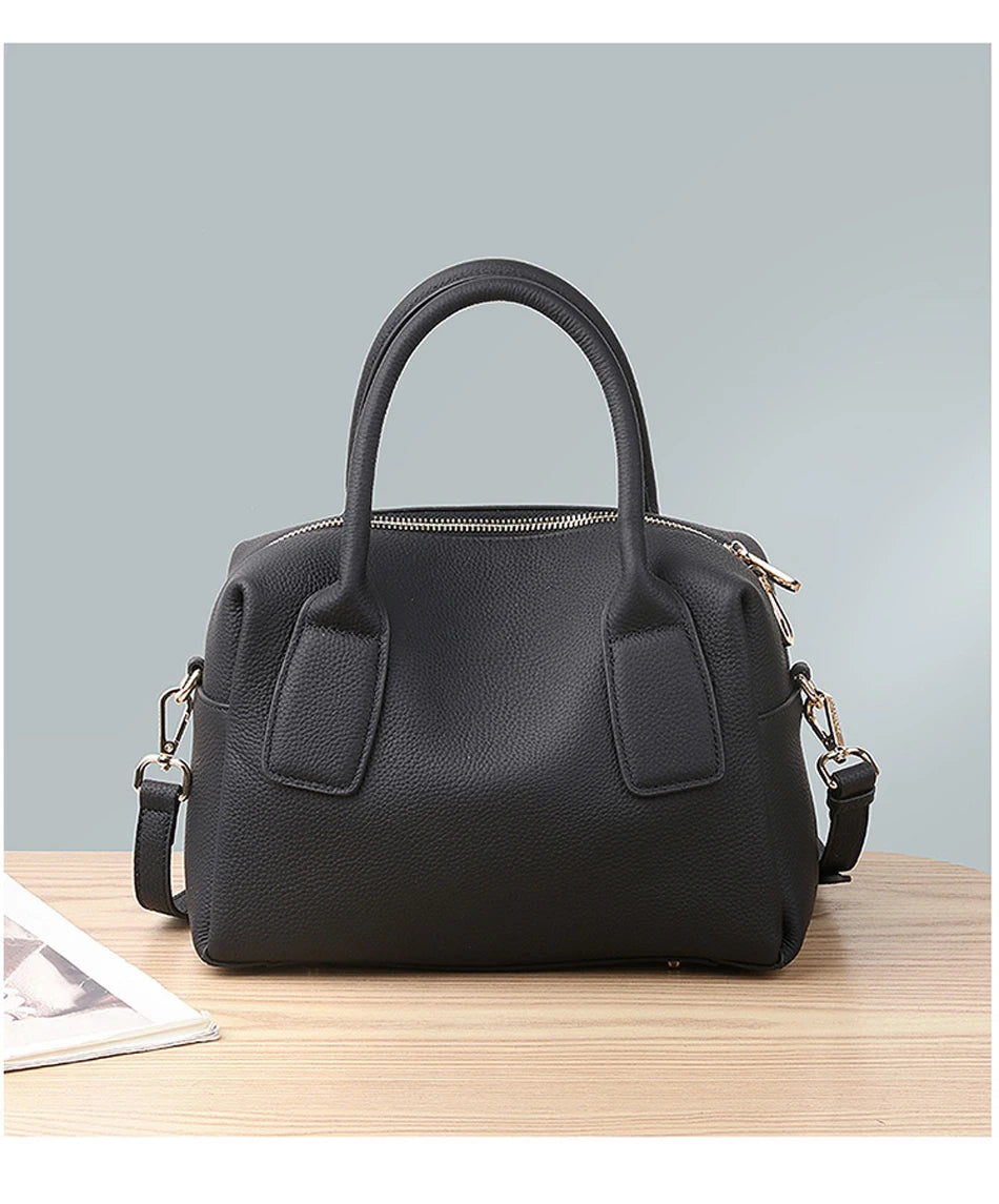 Cowhide Leather Handbags Luxury Handbags Women Bags Designer Famous Brand Women's bag Fashion Genuine Leather Bag - EUFASHIONBAGS