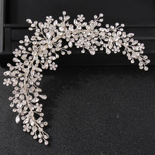 Cargar imagen en el visor de la galería, Crystal Rhinestone Bridal Wedding Headbands Tiaras Hairbands For Women Bride Bridal Wedding Hair Accessories Jewelry Band Gift