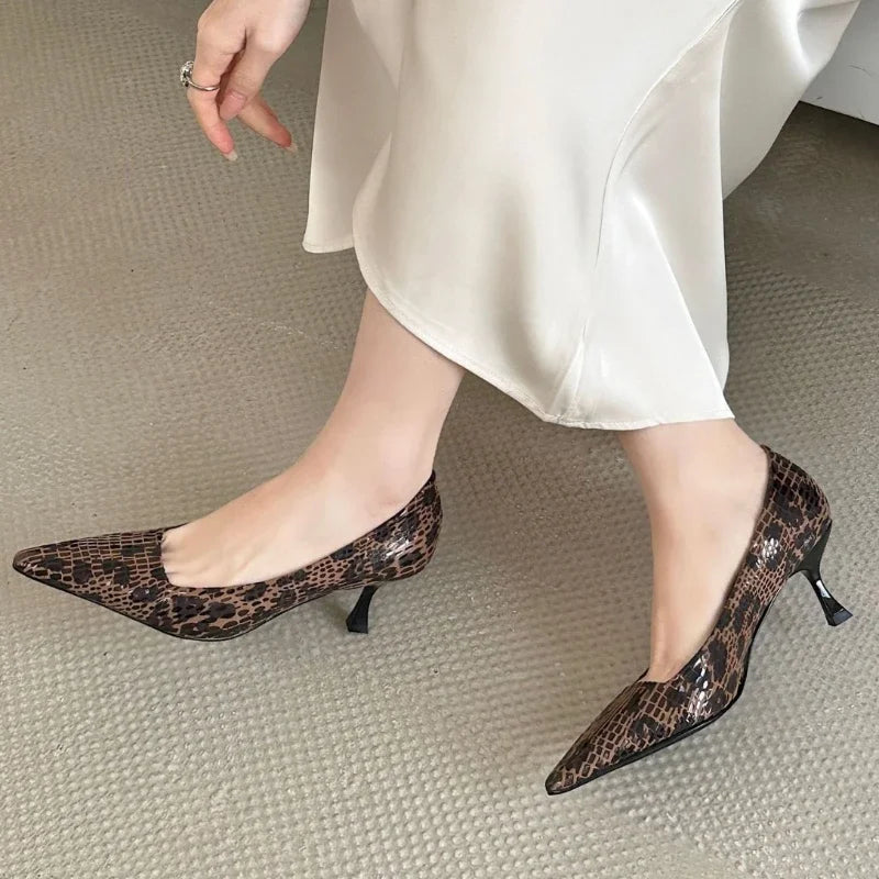 New 2025 Sexy Pointed Toe High Heels Women Fashion Shallow Elegant Office Shoes Brand Designer Pumps Women Zapatos De Mujer