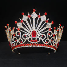 Cargar imagen en el visor de la galería, Royal Crystal Queen King Tiaras and Crowns For Women Hair Jewelry Pageant Prom Diadem Female Headpiece Bridal Head Accessories