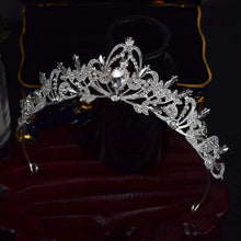 Cargar imagen en el visor de la galería, Baroque Luxury Princess Queen Crystal Bridal Crowns Headwear Rhinestone Diadem Tiaras Women Wedding Crown Hair Dress Accessories