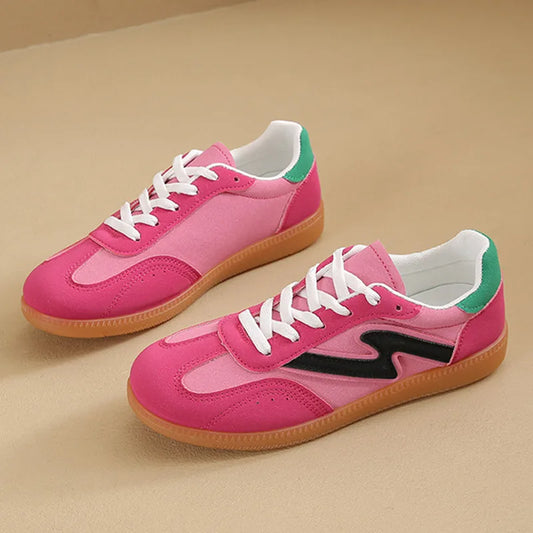 2025 Pink Designer Shoes Women Plus Size 43 Low Cut Women's Vulcanize Shoes Platform Lace-Up Ladies Casual Sneaker zapatos mujer - EUFASHIONBAGS