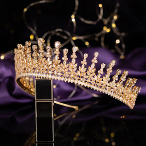 Tiara And Crown Bridal Wedding Hair Accessories Party Luxury Zircon Hair Accessories Jewelry BC6435 Bijoux De Cheveux