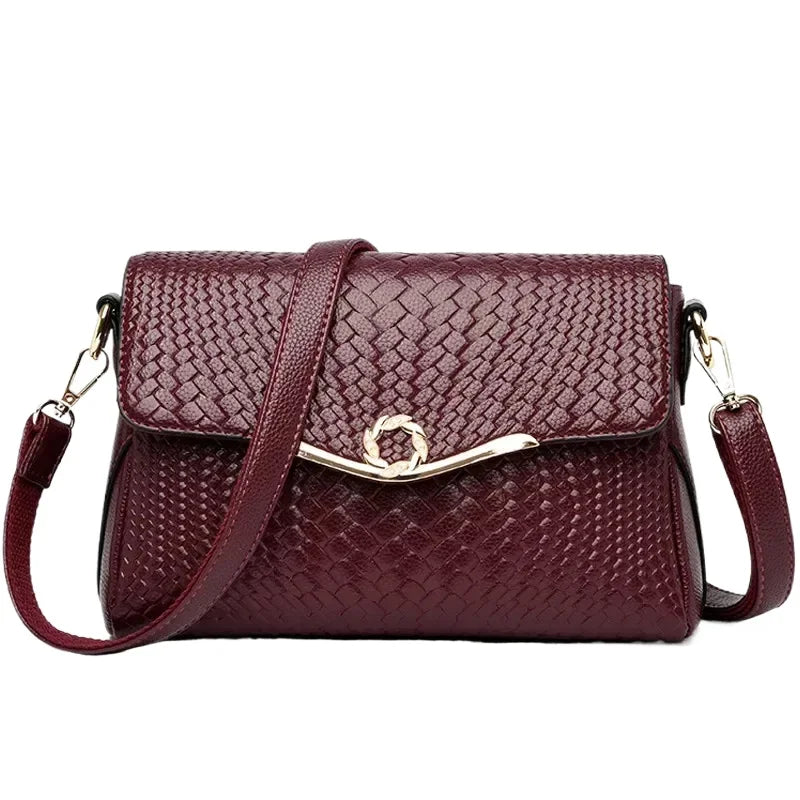 Women Leather Shoulder Messenger Bags Luxury Handbags Designer Sac A Main Female Vintage Crossbody Bags For Women Tote Bag Bolsa