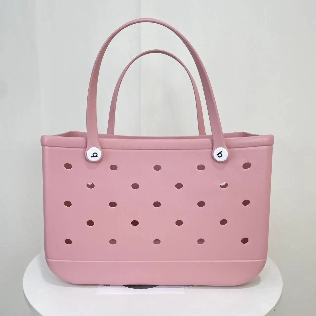 Croc Beach Tote Bag Rubber EVA Waterproof Basket Extra Large Women Shopping Shoulder Handbag Beach Jelly Sac Tote Bag Purse