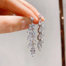 Load image into Gallery viewer, Women&#39;s Dangle Earrings with Sparkling Crystal CZ Temperament Elegant Female Hanging Earrings New Trendy Jewelry