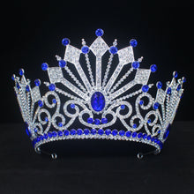 Cargar imagen en el visor de la galería, Royal Crystal Queen King Tiaras and Crowns For Women Hair Jewelry Pageant Prom Diadem Female Headpiece Bridal Head Accessories