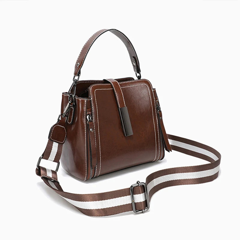 Cowhide Women Bags New Fashion Genuine Leather Women's Handbag High-quality Luxury Crossbody Shoulder Bag