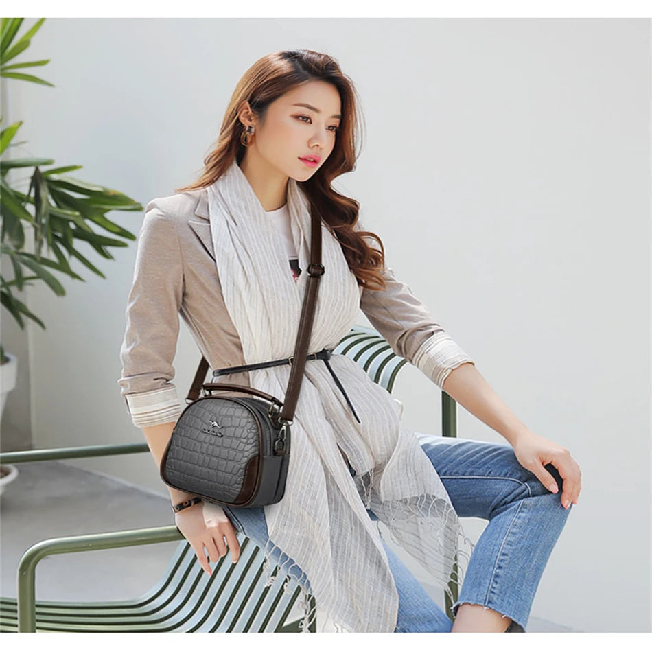 Luxury Designer New Messenger Bags PU Leather Leisure Female Bag Shoulder Bag High Quality Elegant Handbag Purses for Women