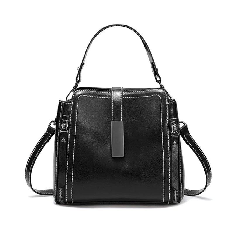 Cowhide Women Bags New Fashion Genuine Leather Women's Handbag High-quality Luxury Crossbody Shoulder Bag