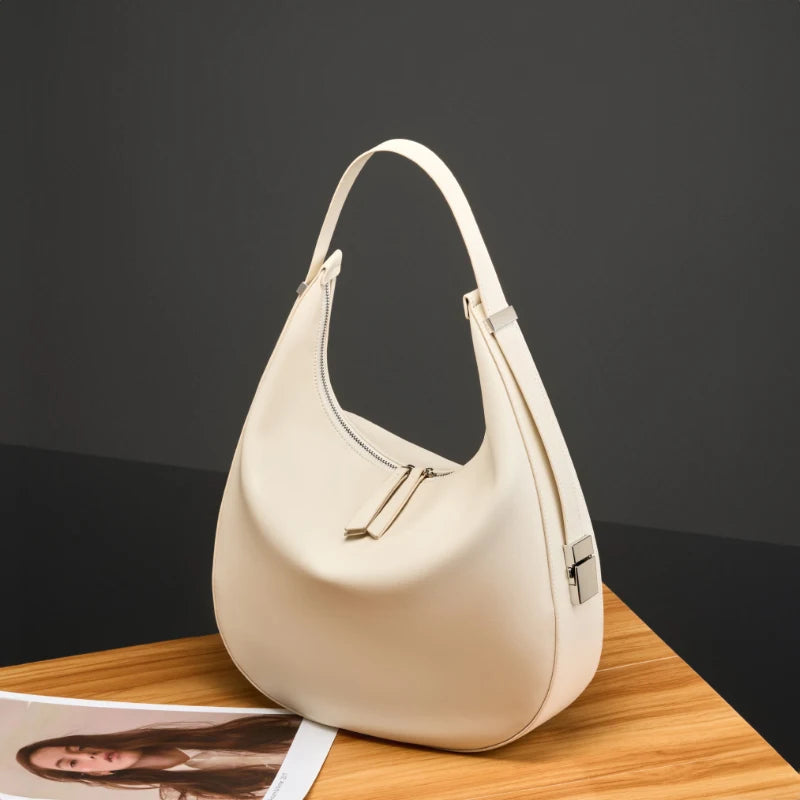 Genuine Leather Women's Tote Bags Large Fashion Trend Shoulder Bag High Quality Cowhide Female Handbags