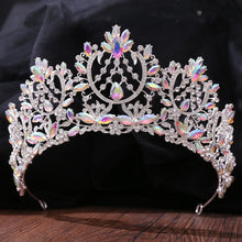 画像をギャラリービューアに読み込む, European Baroque Sparkling Crystal Big Bridal Tiara Crown Rhinestone Pageant Diadem Couronne De Mariage Wedding Hair Accessories