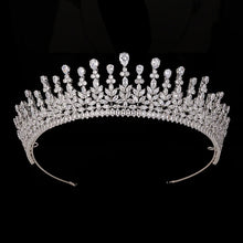 画像をギャラリービューアに読み込む, Tiara And Crown Bridal Wedding Hair Accessories Party Luxury Zircon Hair Accessories Jewelry BC6435 Bijoux De Cheveux