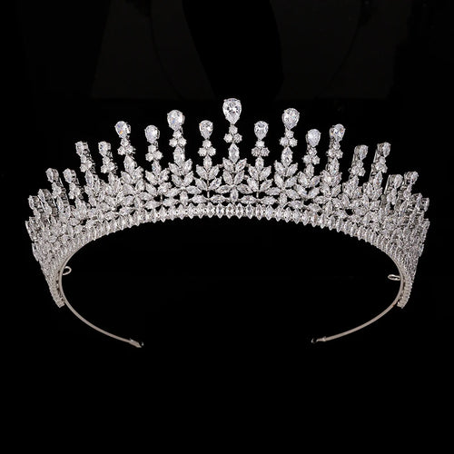 Tiara And Crown Bridal Wedding Hair Accessories Party Luxury Zircon Hair Accessories Jewelry BC6435 Bijoux De Cheveux