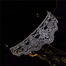 Cargar imagen en el visor de la galería, Luxury Floral Rhinestone Wedding Crowns Cubic Zirconia Tiaras Handmade CZ Bridal Headdress Prom Birthday Party Hair Accessories