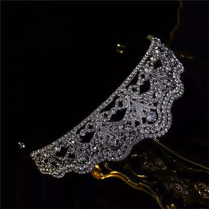 Luxury Floral Rhinestone Wedding Crowns Cubic Zirconia Tiaras Handmade CZ Bridal Headdress Prom Birthday Party Hair Accessories