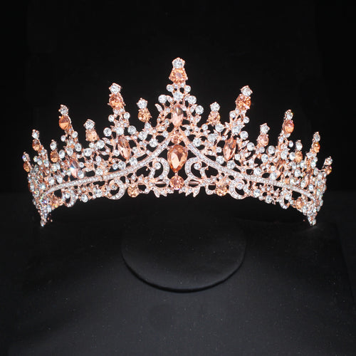 Crystal Bridal Tiaras and Crowns For Women Pageant Prom Diadem Bridal Tiara Hair Ornaments Wedding Hair Jewelry Accessories