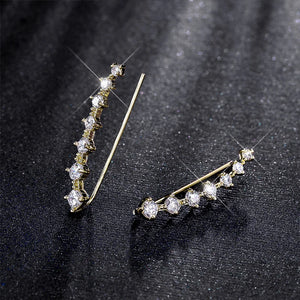 Stylish Versatile Pierced Earrings Lady Engagement Accessories with Brilliant Cubic Zirconia Fashion Women Daily Jewelry