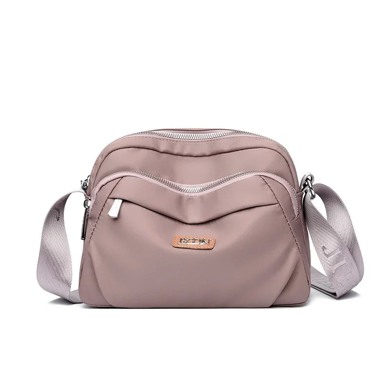 High Quality Nylon Women's Shoulder Bags Solid Color Design Crossbody Bags And Purse Casual Travel Messenger Commuter Sac - EUFASHIONBAGS