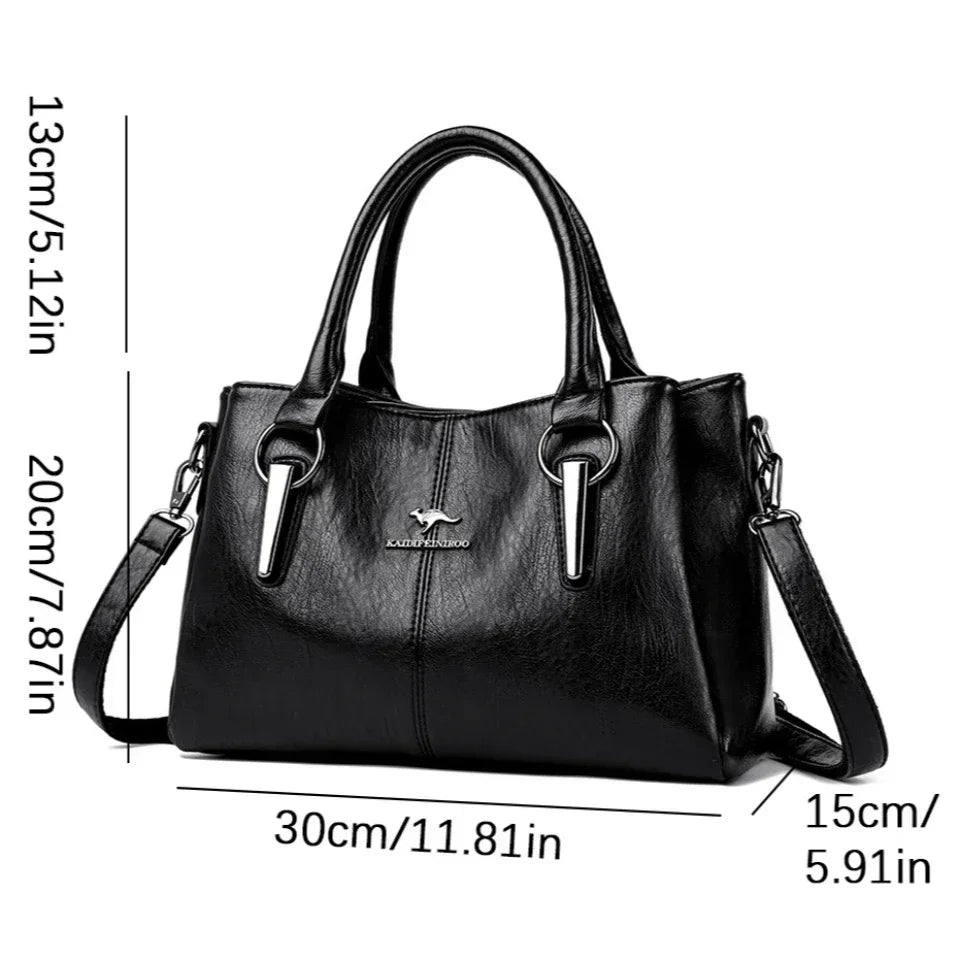 Genuine Fashion 3 Layers Luxury Handbags Women Bags Designer High Quality Leather Crossbody Bags for Women Shoulder Bag - EUFASHIONBAGS