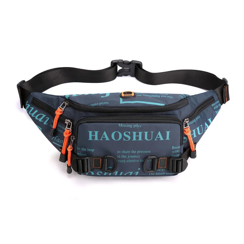 Fashion Letter Waist Bags For Men Casual Nylon Waist Packs Hot Sale Unisex Belt Bag Fanny Pack Travel Storage Chest Bags Leg Bag - EUFASHIONBAGS