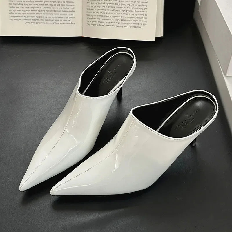 Summer New Pointed Toe Thin High Sandals Women Sexy Footwear Fashion Elegant Party Shoes Pumps Ladies High Heels Slippers Women