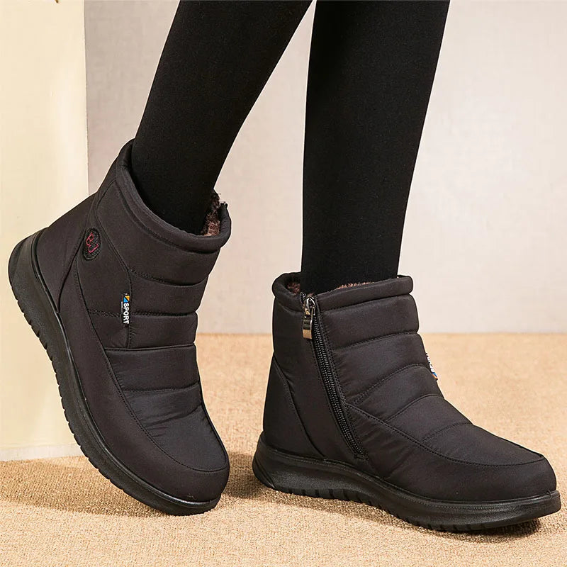 Women Boots Winter Shoes For Women Ankle Boots Waterproof Snow Boots Black Short Winter Botas Mujer Casual Botines Female - EUFASHIONBAGS