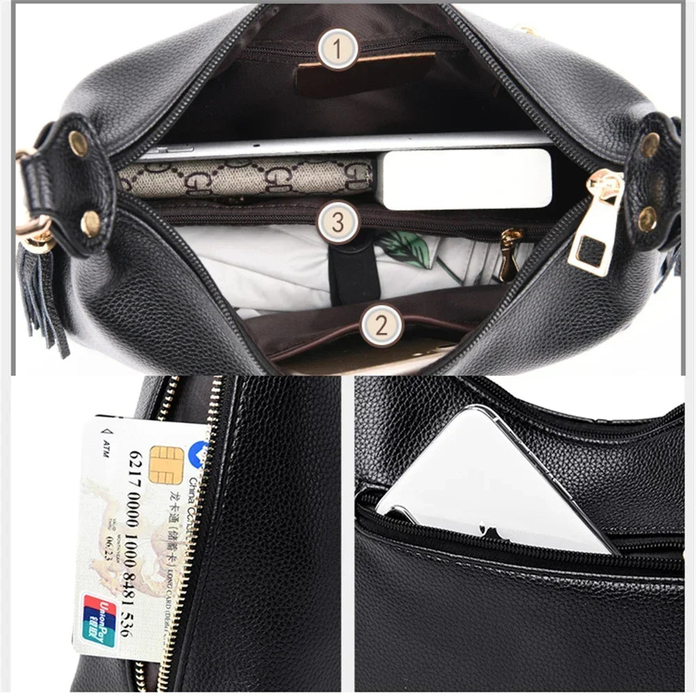 Leather Small Hobos Luxury Women Bags Designer Handbags High Quality Crossbody Bags