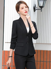 Charger l&#39;image dans la galerie, 2023 Spring New Professional Women&#39;s Trousers Suit Slimming Long-sleeved Suit Business Suit Small Suit Women&#39;s Work Clothes