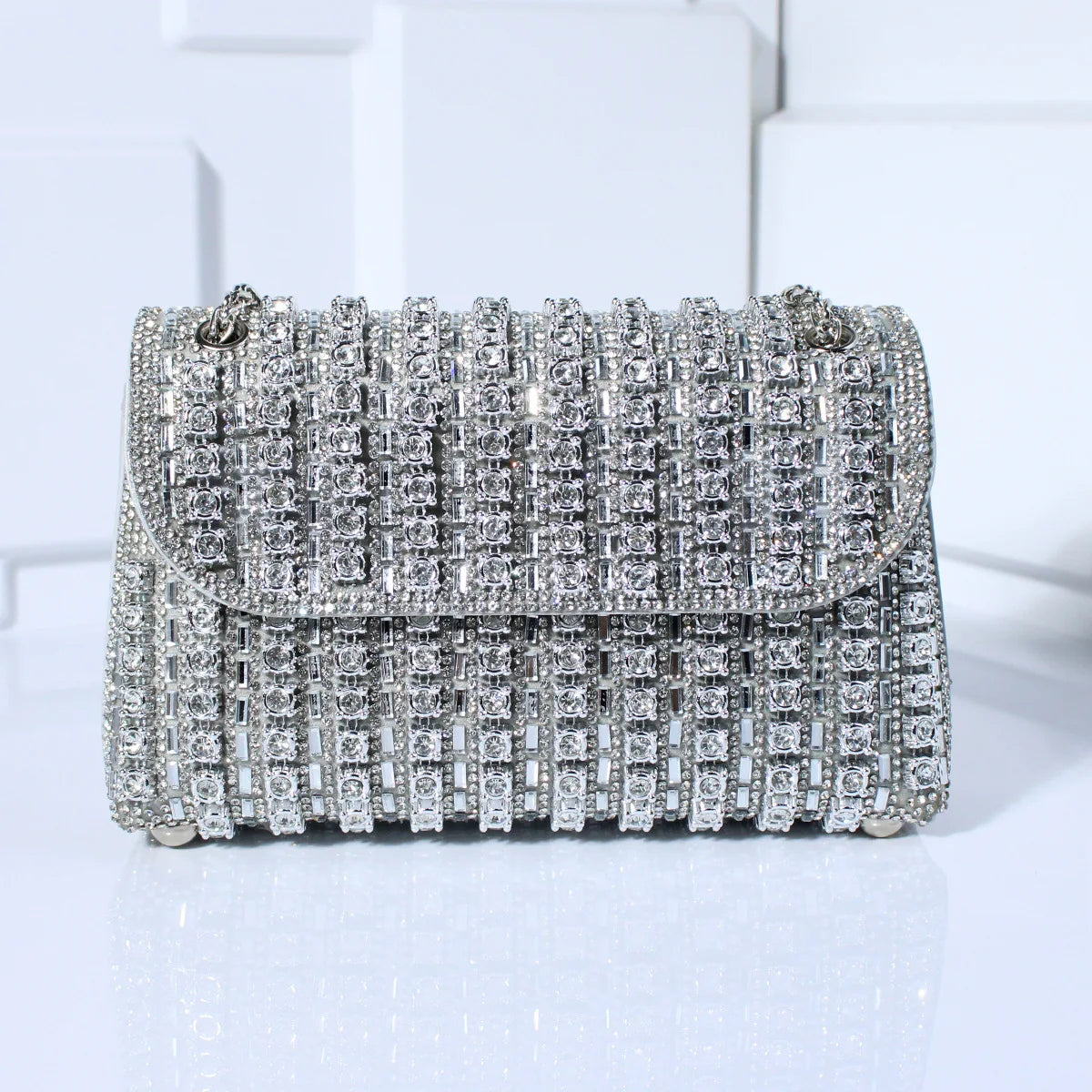 Luxury Designer Diamond Handbags Party Evening Clutch Purses For Women Versatile Rhinestone Shoulder Crossbody Chain Bag