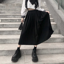 Load image into Gallery viewer, Pleated Skirts Women S-5XL Vintage Young basic Leisure Korean All-match Spring High Waist