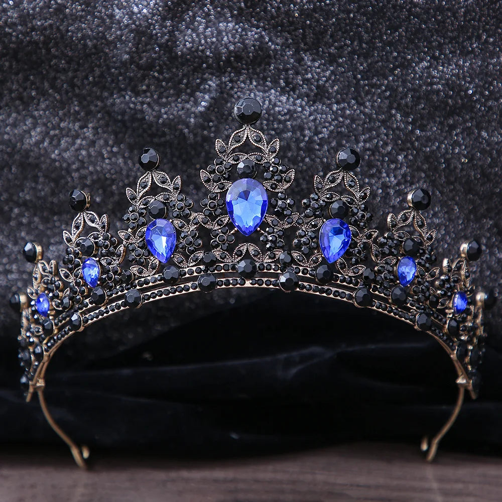 Wedding Hair Tiara Crystal Bridal Tiara Crown Silver Color Rhinestone Diadem Veil Tiaras Hair Accessories Headpiece Head Jewelry - EUFASHIONBAGS