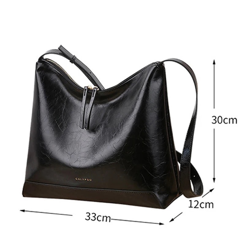 New Women's Genuine Leather Handbags Designer Bags Famous Brand Female bag Luxury Shoulder Leather Fashion Bags for women - EUFASHIONBAGS