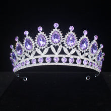 Cargar imagen en el visor de la galería, Crystal Bridal Tiaras and Crowns For Women Pageant Prom Diadem Bridal Tiara Hair Ornaments Wedding Hair Jewelry Accessories