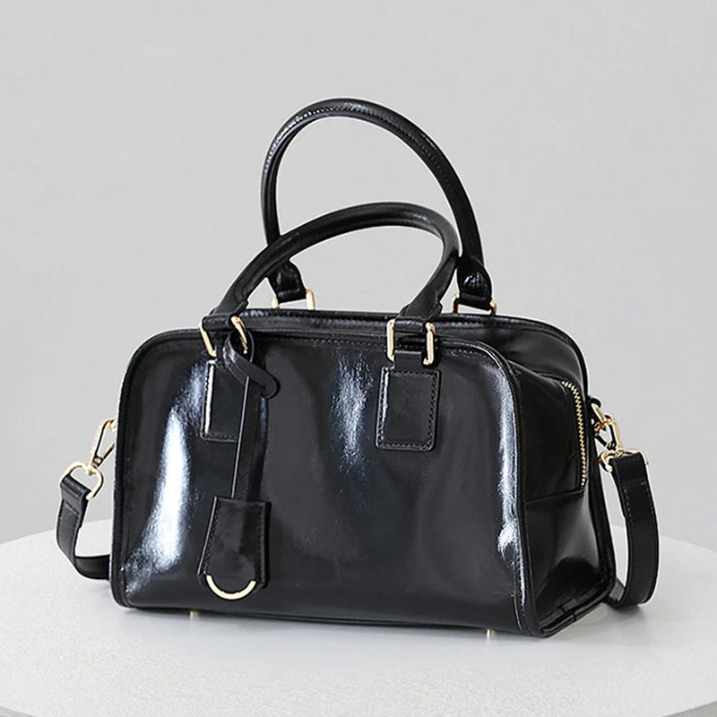 Cowhide Leather Handbags Luxury Handbags Women Bags Designer Famous Brand Women's bag Fashion Genuine Leather Bag - EUFASHIONBAGS