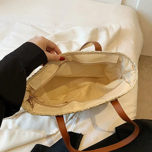 Large Bohemia Weave Straw Tote Bag Women Travel Beach Bags n311