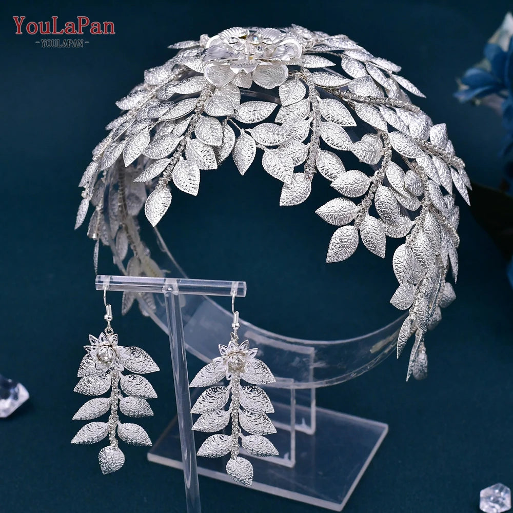 Fashion Bridal Tiara Wedding Crown Hair Accessories Woman Headpiece Bride Head Jewelry Pageant Diadem Headdresses - EUFASHIONBAGS