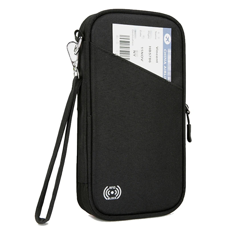 Multifunction Passport Holder New Travel Wallet Portable Large Capacity Waterproof Credit Card Ticket Document Storage Bag