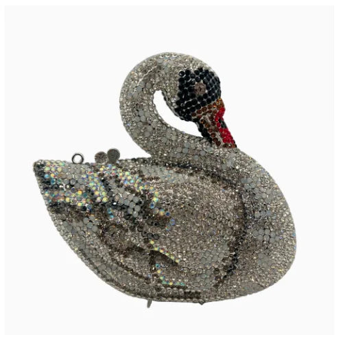 Swan Shaped Diamond Evening Clutch Bags New Rhinestone Day Clutches Metallic Gem Clutch Purses And Handbags Wedding Purse