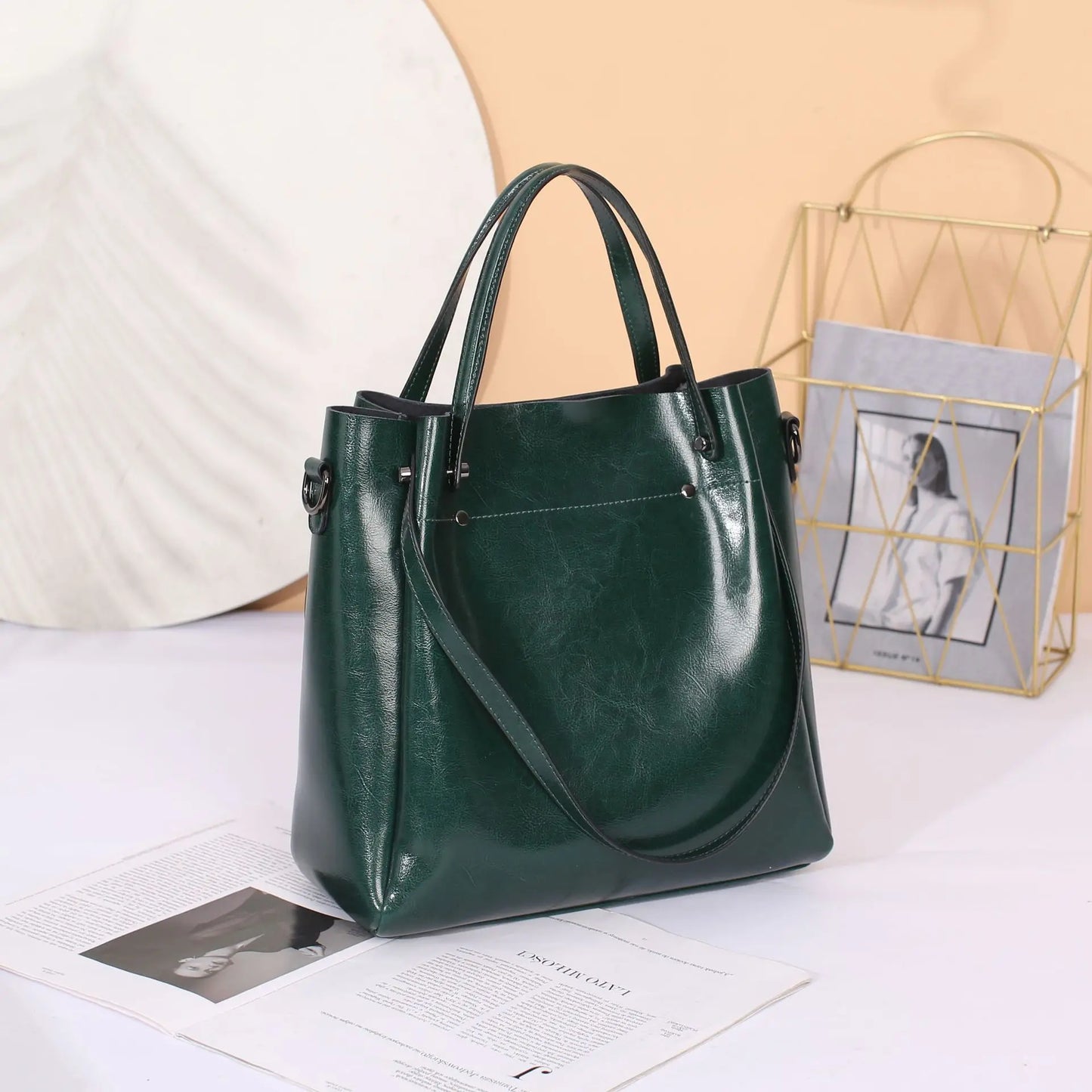 2025 New Women's Tote Bag Large Genuine Leather Women Shoulder Bag Cowhide Crossbody Bags Fashion Girls Handbags