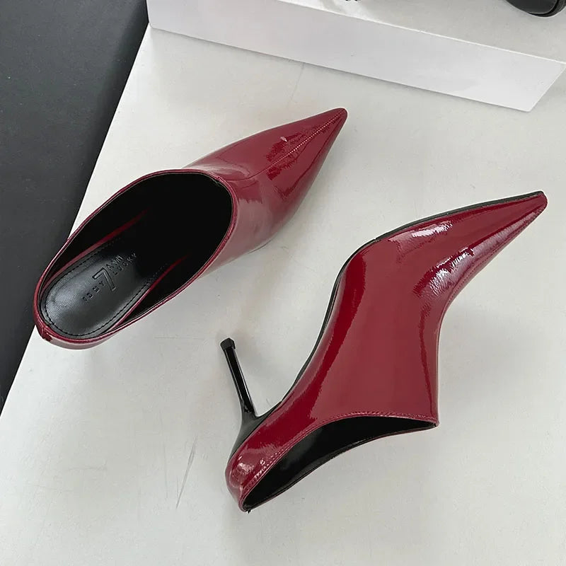 Summer New Pointed Toe Thin High Sandals Women Sexy Footwear Fashion Elegant Party Shoes Pumps Ladies High Heels Slippers Women