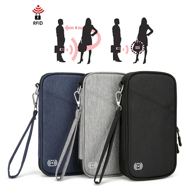 Multifunction Passport Holder New Travel Wallet Portable Large Capacity Waterproof Credit Card Ticket Document Storage Bag