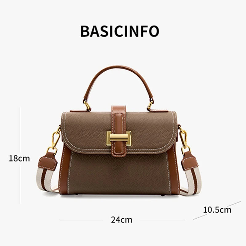 Cowhide Women's Shoulder Bag Designer Luxury Bags Women New Fashion Handbag Genuine Leather Female Crossbody Bag