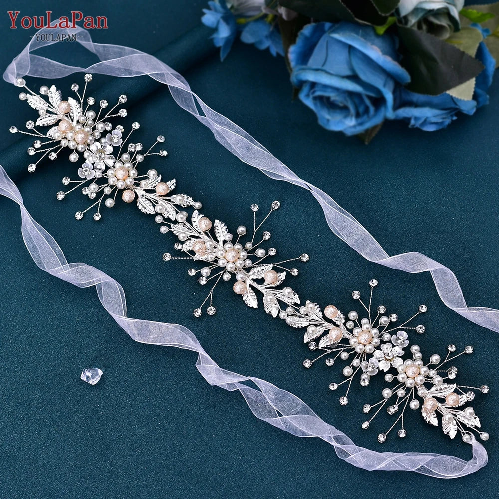 Flower Belt for Bridal Dress Handmade Jewelery Belts for Party Dresses Luxury Designer Belts for Women SH360 - EUFASHIONBAGS