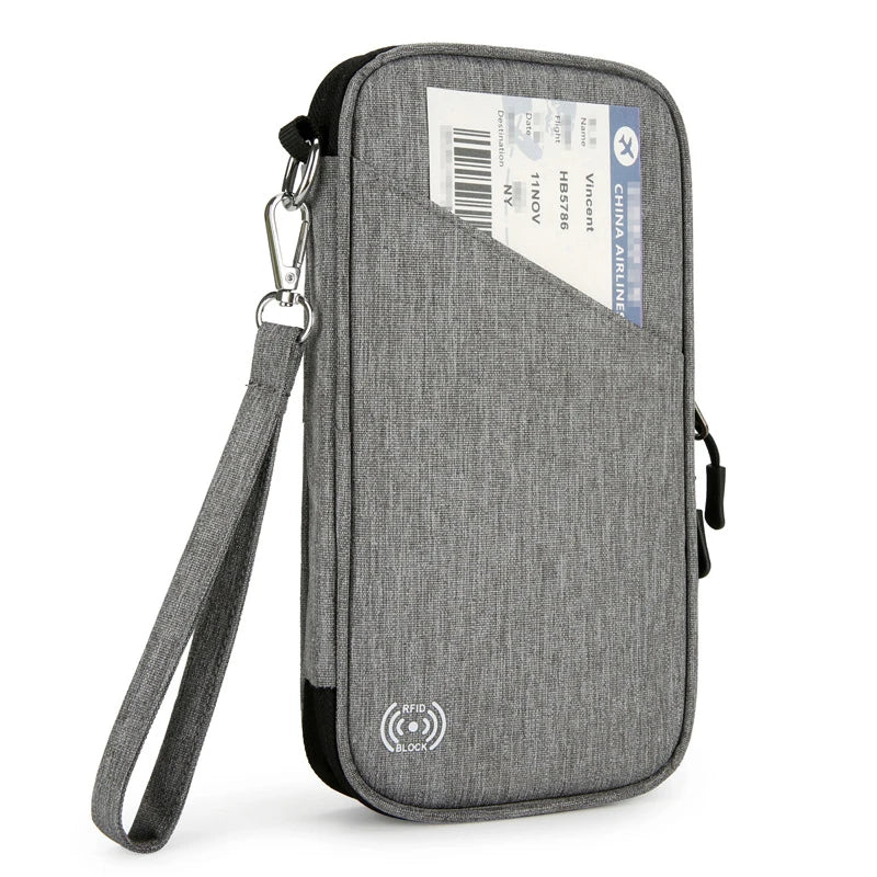 Multifunction Passport Holder New Travel Wallet Portable Large Capacity Waterproof Credit Card Ticket Document Storage Bag