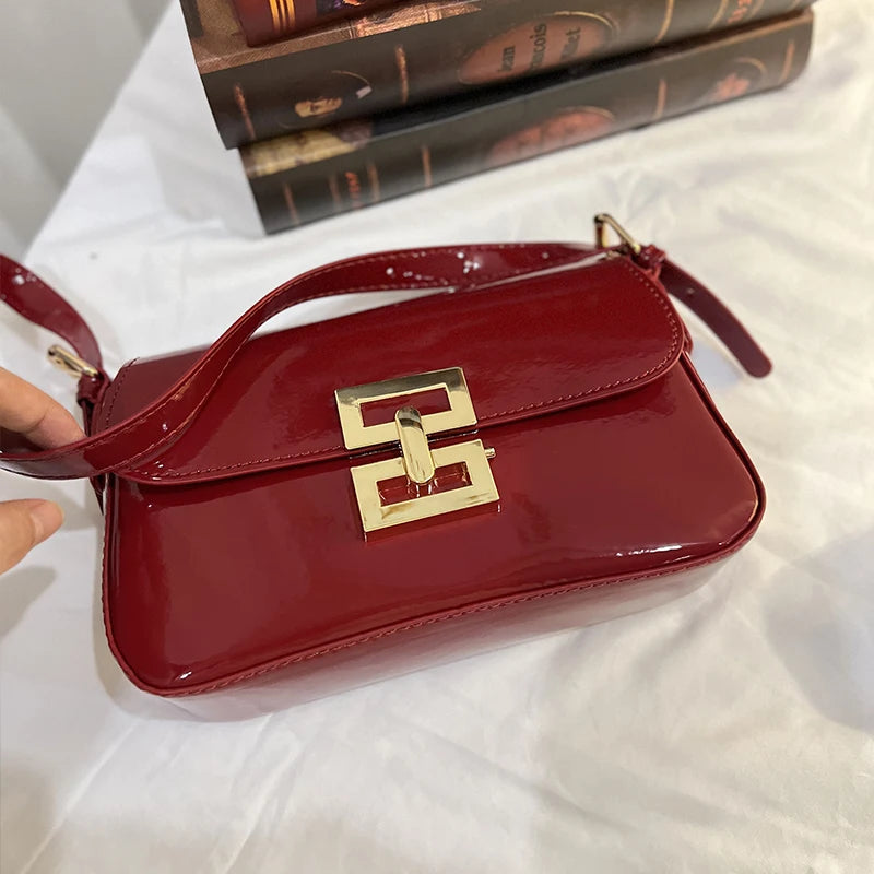 Luxury Women Brand PU Leather Crossbody Bag High-end Texture Underarm Bag for Women Crossbody Bag Small Square Bag - EUFASHIONBAGS