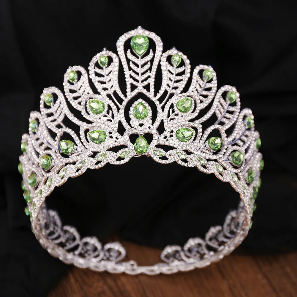 Miss Thailand Power of Resilience Pageant Royal Queen Large Diadem Bridal Crown Headdress Wedding Dress Hair Jewelry Accessories - EUFASHIONBAGS