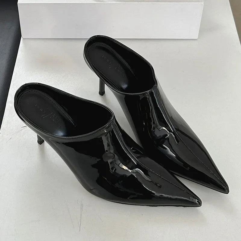 Summer New Pointed Toe Thin High Sandals Women Sexy Footwear Fashion Elegant Party Shoes Pumps Ladies High Heels Slippers Women