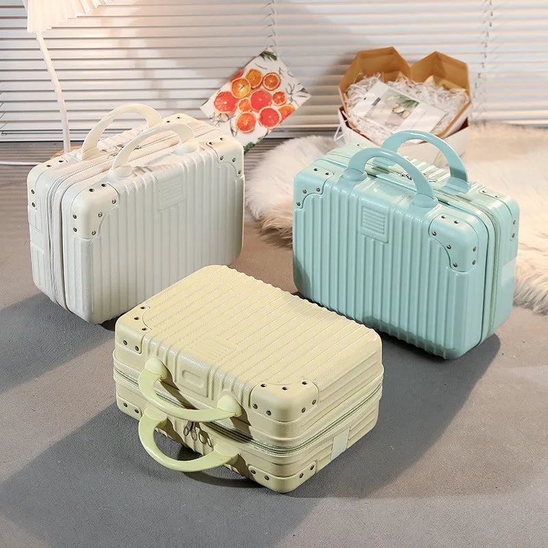 New Mini Travel Suitcase 14 inch Luggage Organizer Makeup Case Portable Men and Women Small Boarding Box High Quality Gifts