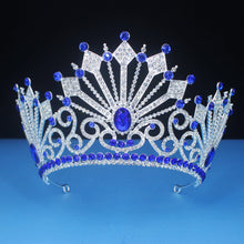 Cargar imagen en el visor de la galería, Crystal Queen King Tiara Crowns Women Girls Wedding Hair Jewelry Pageant Prom Diadem Female Headpiece Bridal Head Accessories